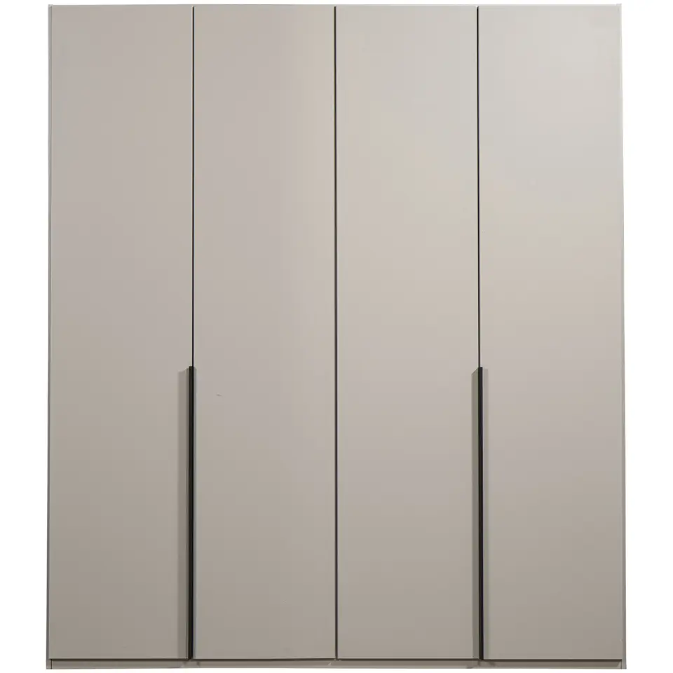 Kledingkast Milaan 4-deurs - greige - 208x180x58 cm