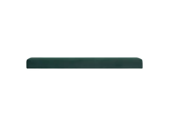 2 en 1 Pouf pliant double et coffre de rangement Velours Vert cèdre 76 x H 38 cm