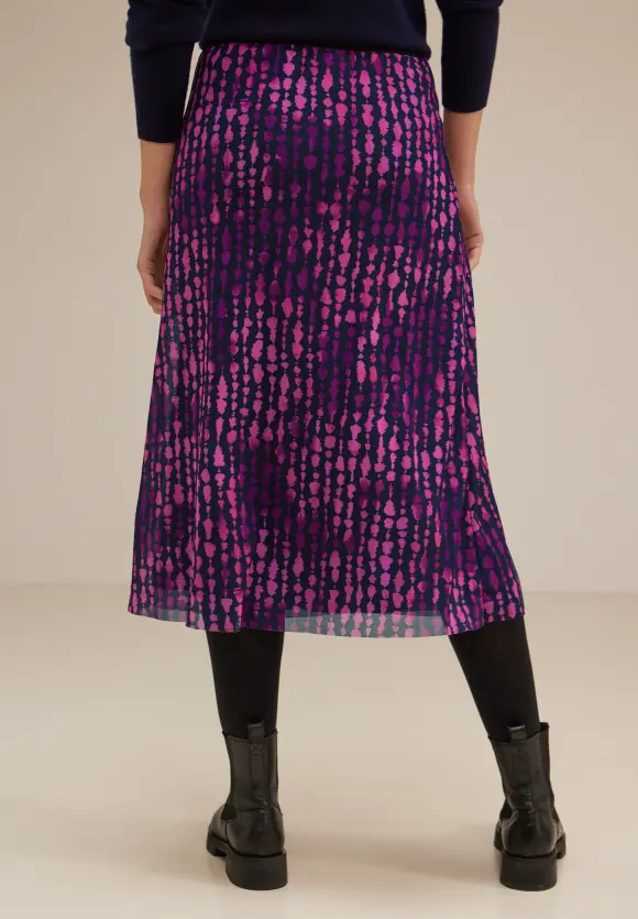 Mesh Midirock - bright cozy pink