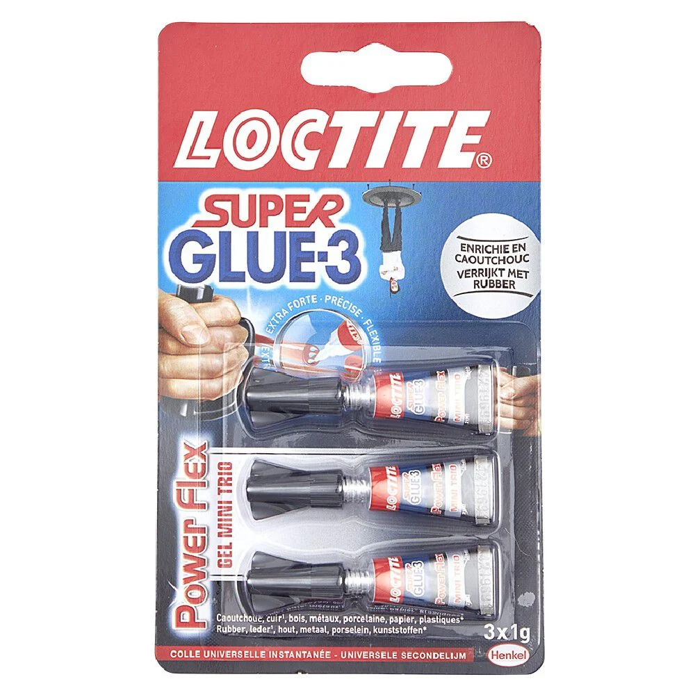 Colle super glue 3 Loctite x3