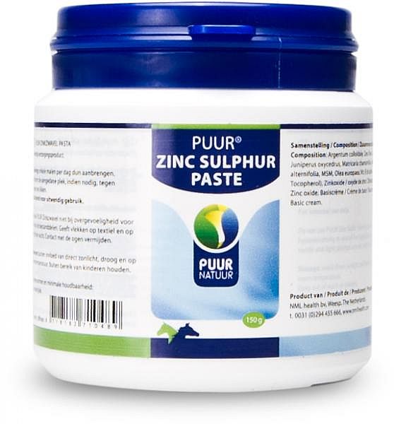 Puur Zinkzwavel Zalf Paard Hond 150 gram
