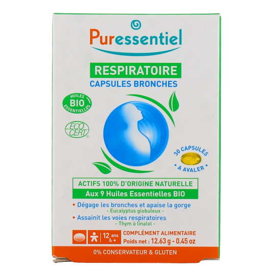 Puressentiel Respiratoire Capsules Bronches Bio