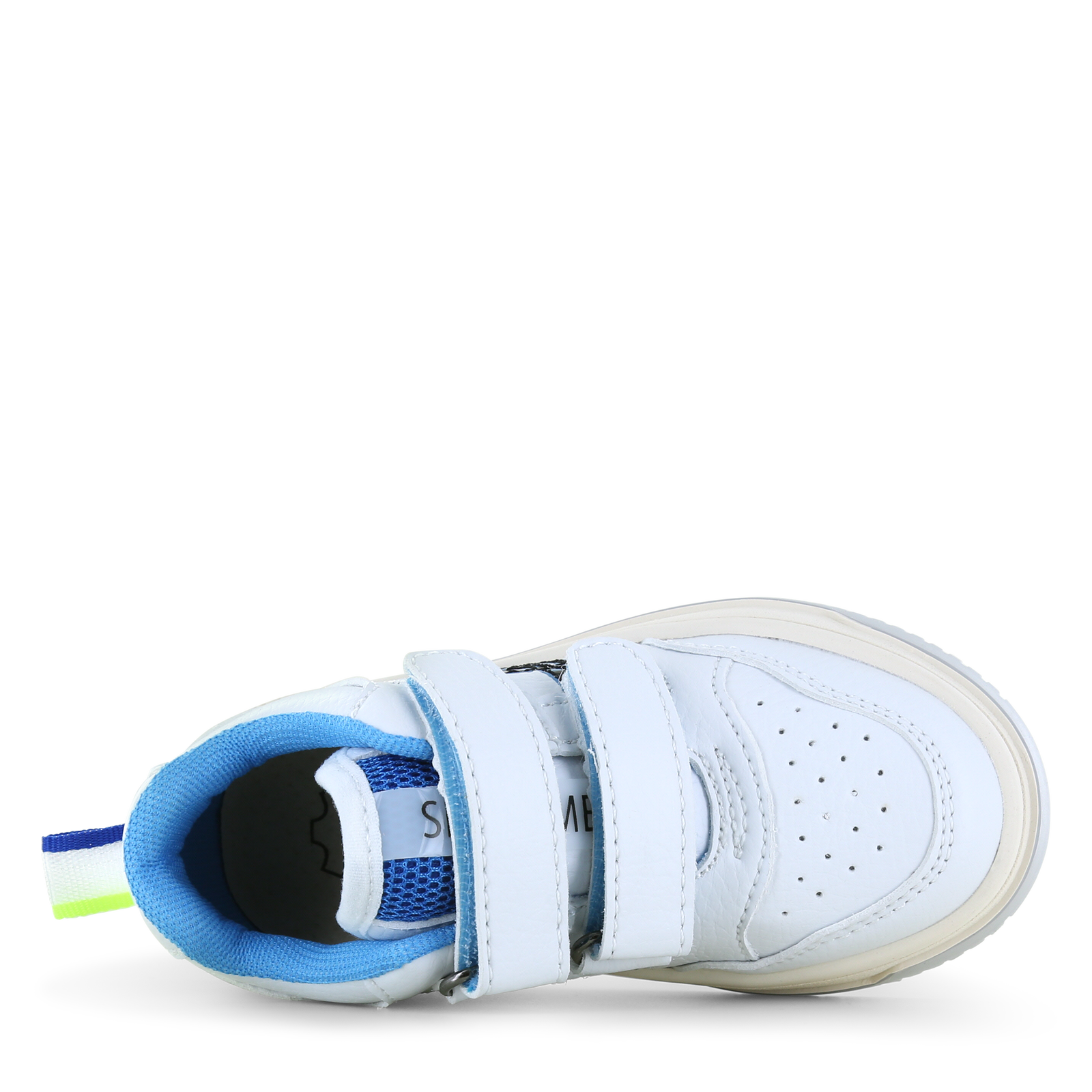 Shoesme weißer Sneaker mit blauem Detail