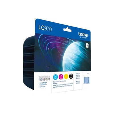 Brother LC970 - Pack de 4 - noir, cyan, magenta, jaune - cartouche d'encre originale