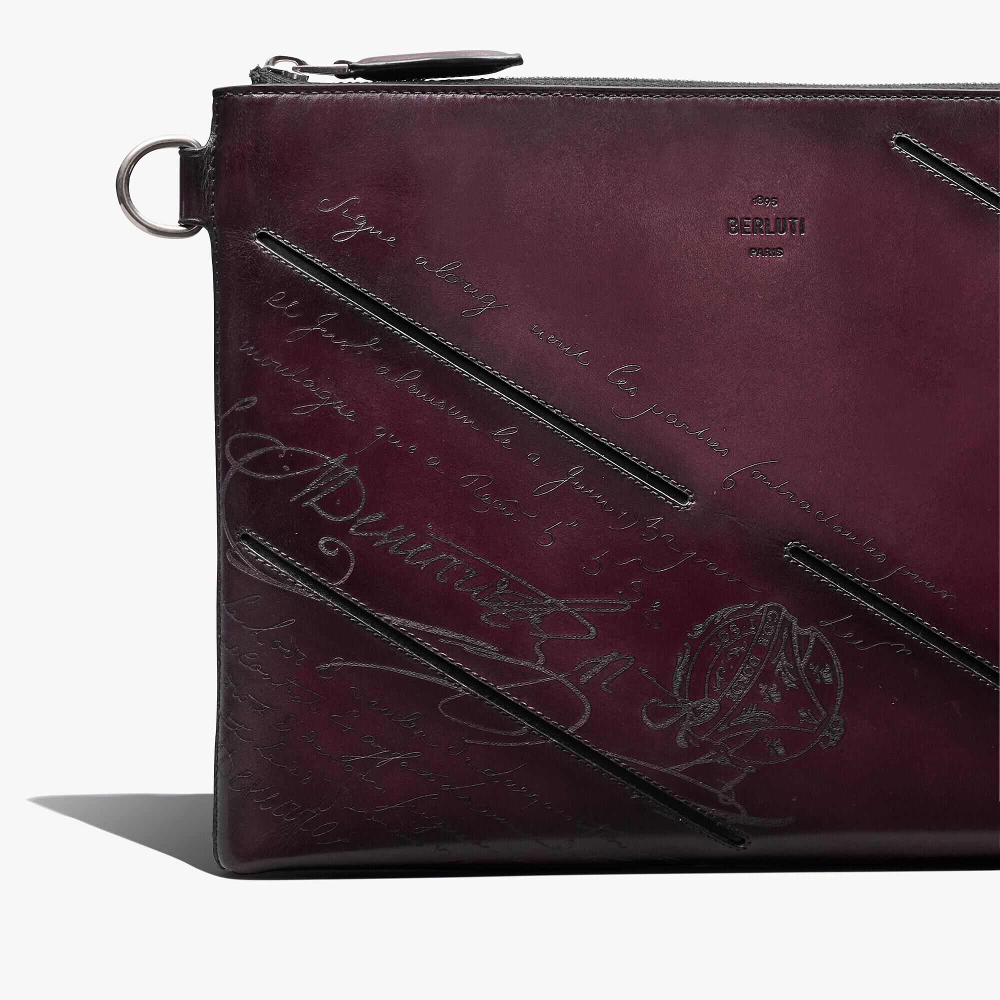 Pochette Nino Gm En Cuir Scritto