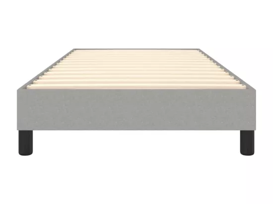 Sommier à lattes de lit Gris clair 100x200 cm Tissu