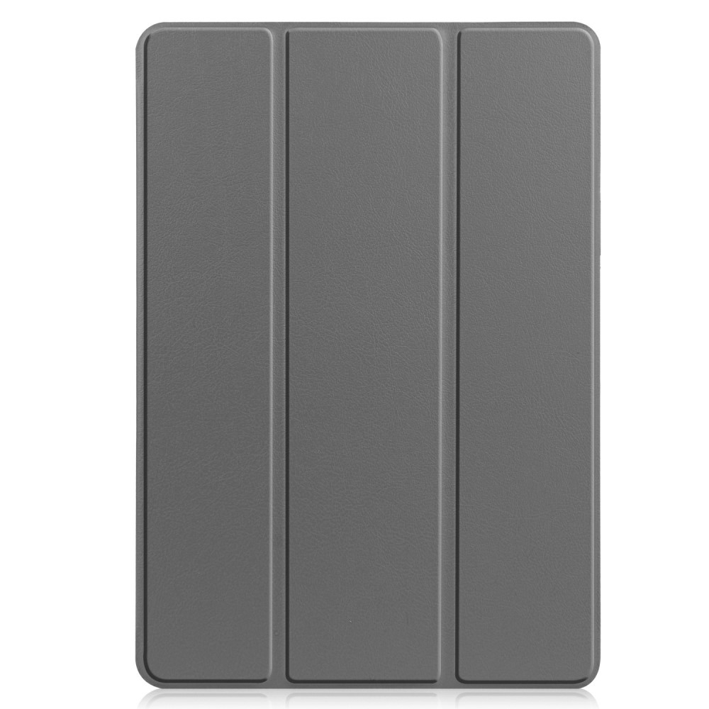 Samsung Galaxy Tab S8 / Tab S7 Flipcase Hülle Ledertasche mit Aufstellfunktion Litchi Look   S-Pen Halterung - Grau