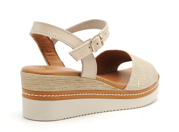 Eva frutos nu pieds talons femme 569 beige