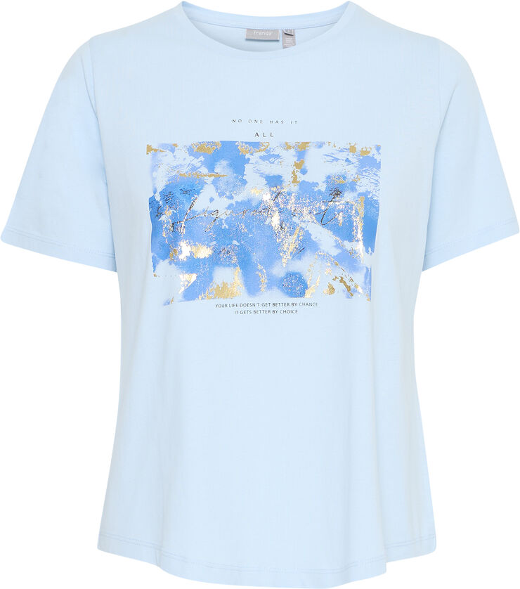 Fransa FRALLI TEE 1 Cool blue