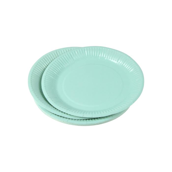 SET 20 ASSIETTES RONDE CARTON D.18CM SAUGE