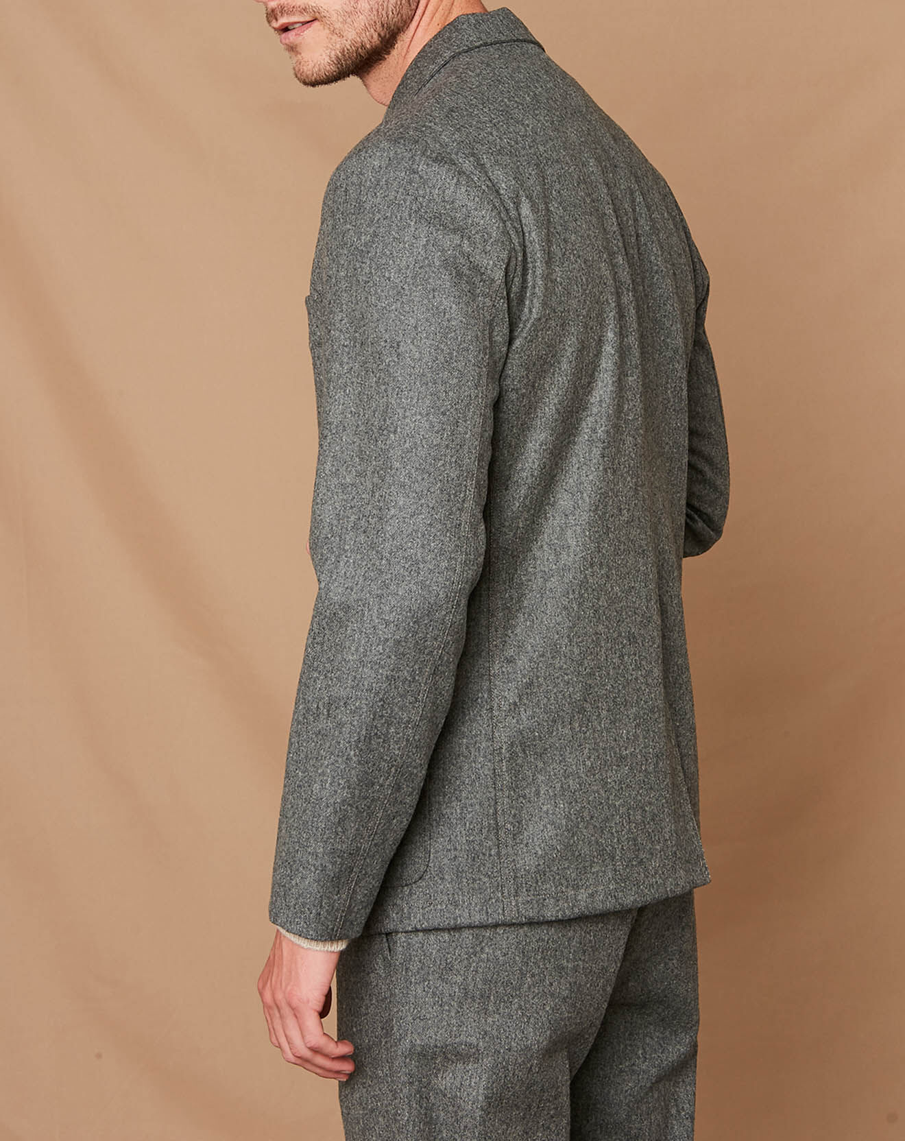 Hartford Veste 100% Laine Jet grise