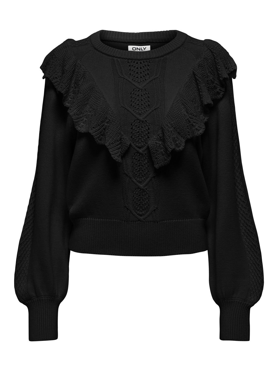 ONLCHERRY Strickpullover Black