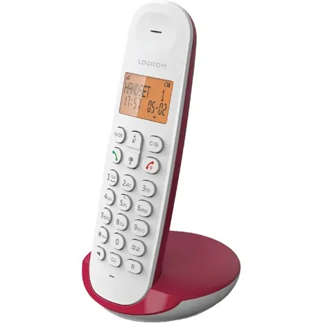 Téléphone sans fil Logicom DECT ILOA 150 SOLO framboise SANS REPONDEUR