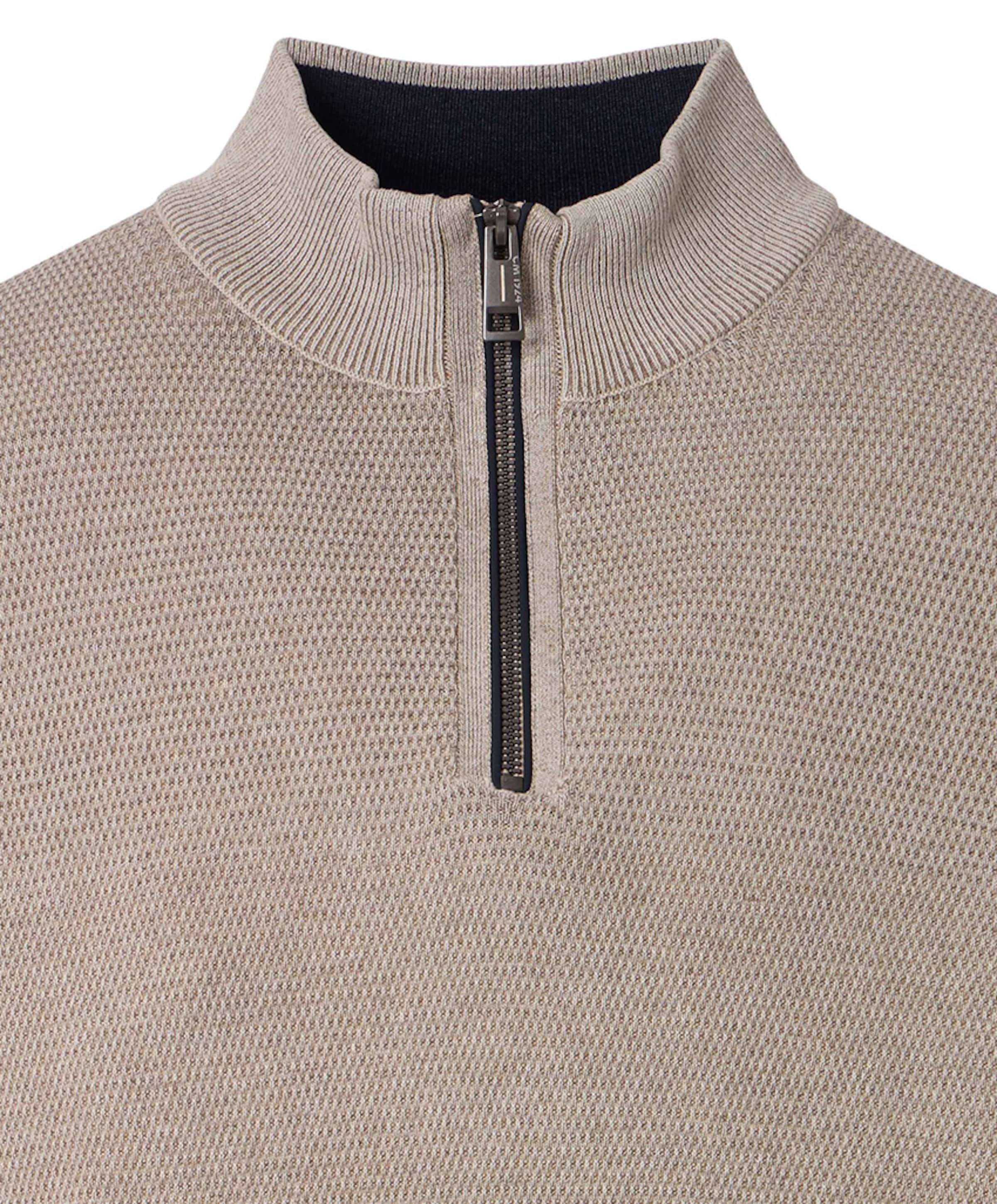 CASAMODA Trui met rits beige