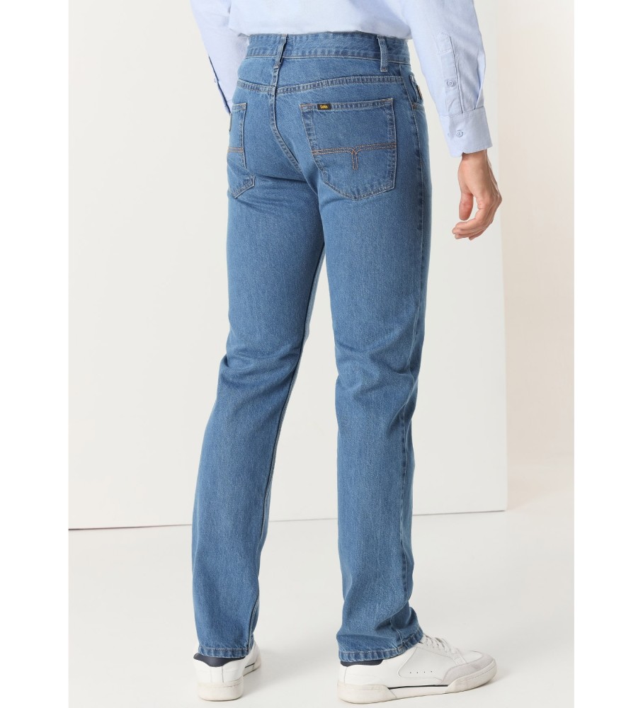 Calça jeans Lois reta azul claro