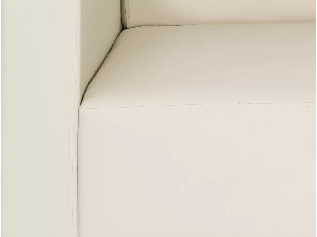 Fauteuil lounge Moncalieri, crème