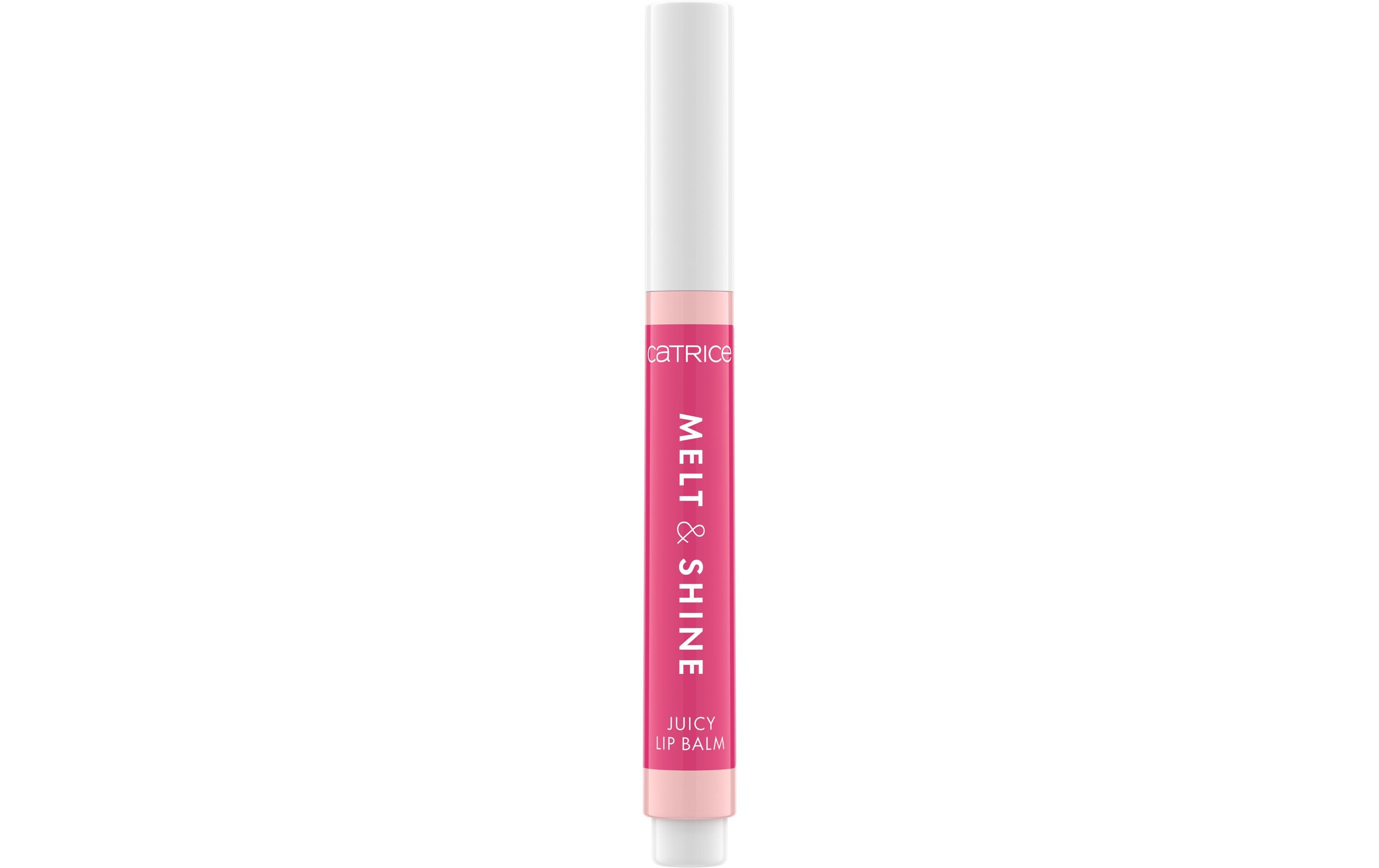 Lip Gloss Melt and Shine 060 Malibu BarbieGlänzender Lippenbalsam in einem warmen Pinkton
