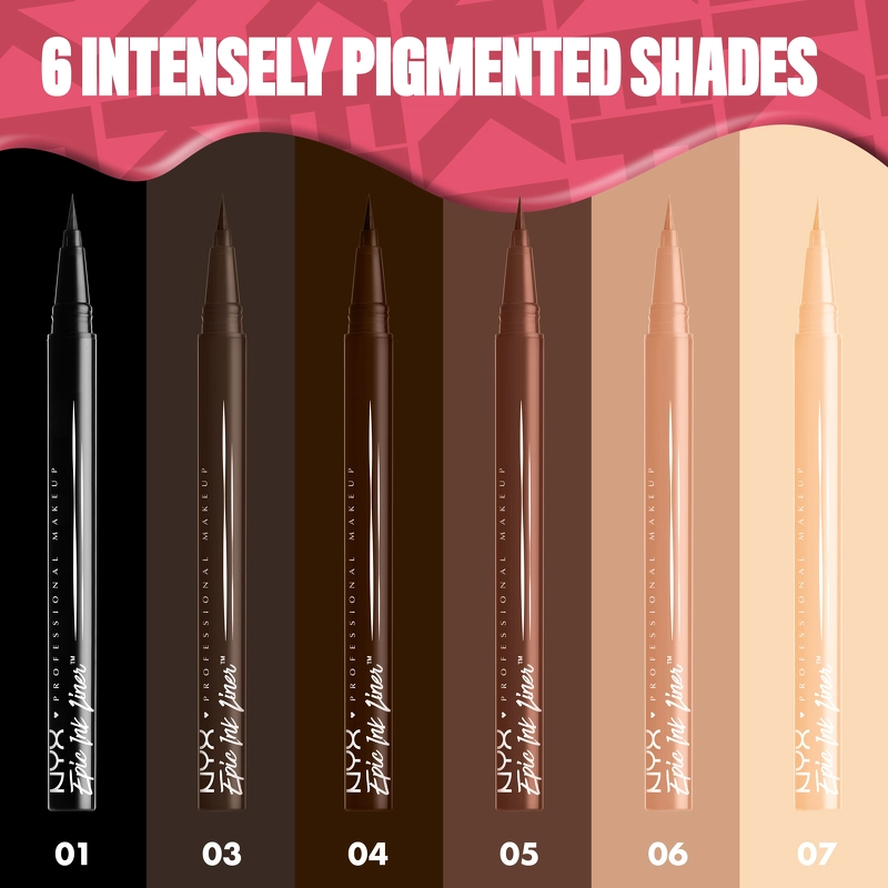 NYX Prof. Makeup Epic Ink Eyeliner Waterproof 1 ml - 06 Lil Toasty