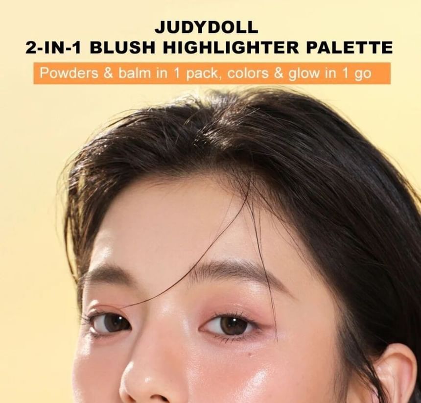 Judydoll - 4-kleuren blush- en highlightpalet (1-3)