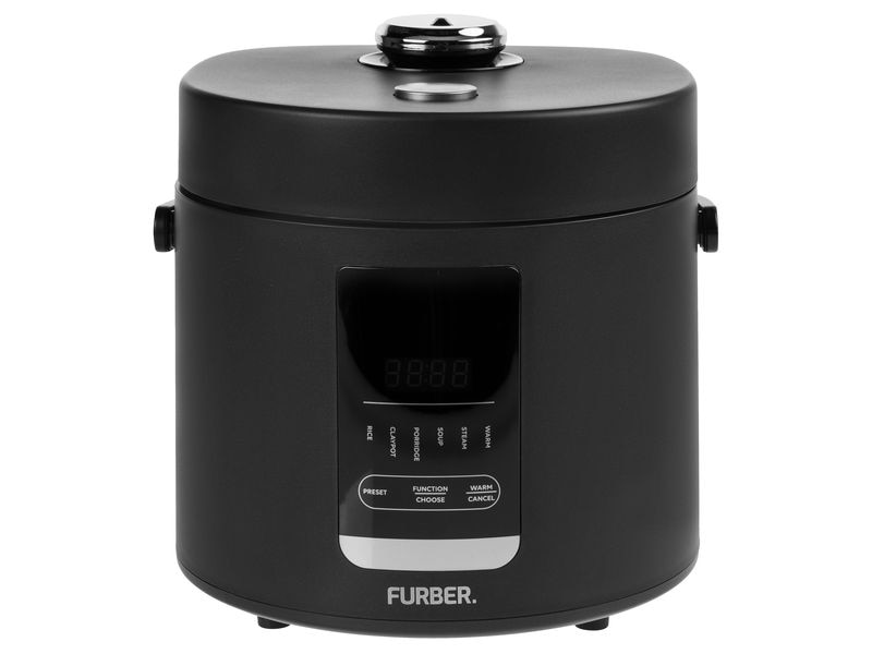 FURBER Reiskocher CHAN 1.2 L, Schwarz Für perfekt gekochten Reis im Handumdrehen
