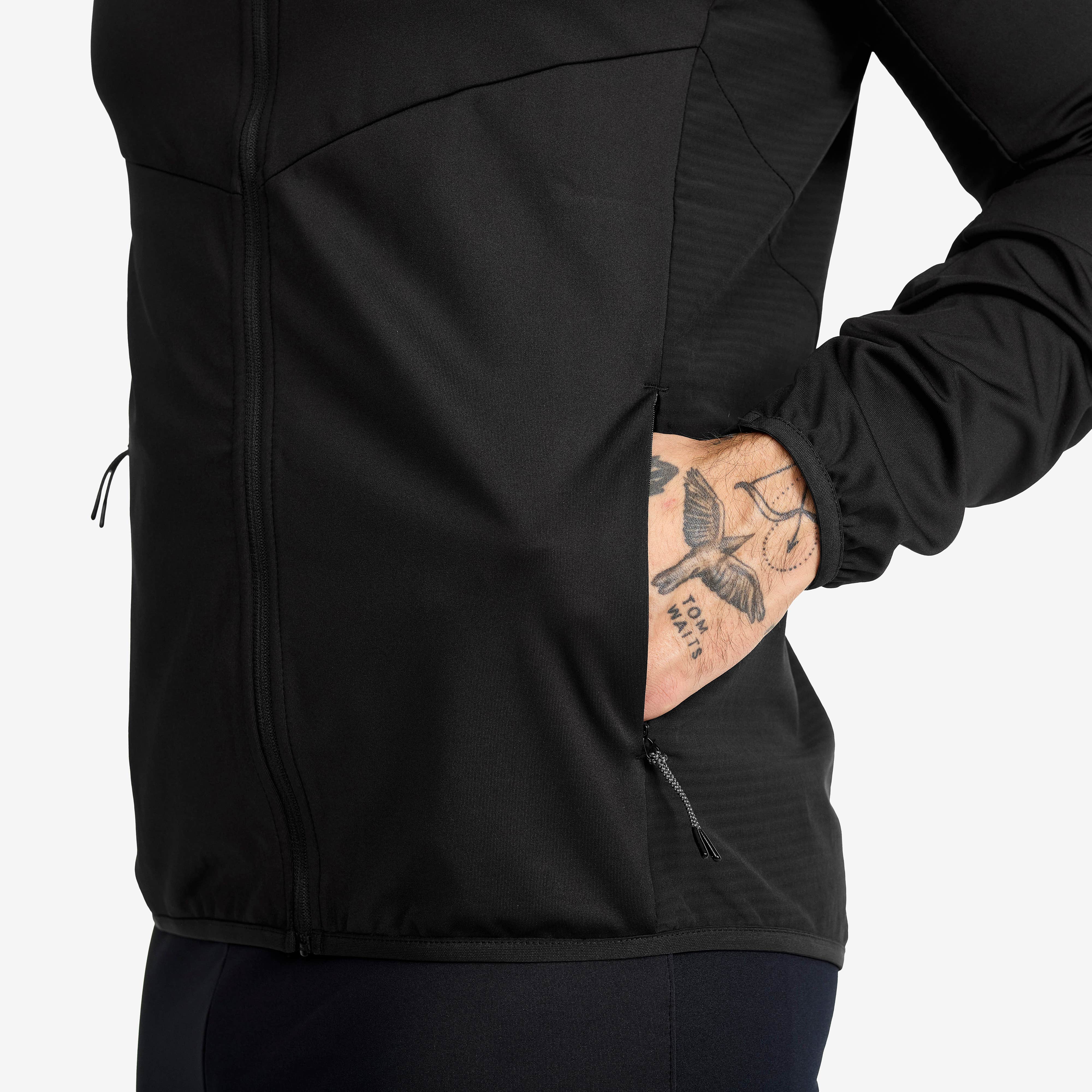 Pace Hooded Wind Jacket Herre Black