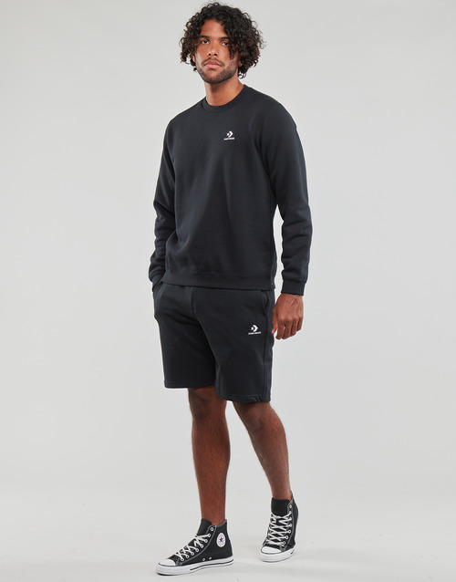 Converse - GO-TO EMBROIDERED STAR CHEVRON FLEECE CREW SWEATSHIRT - Noir