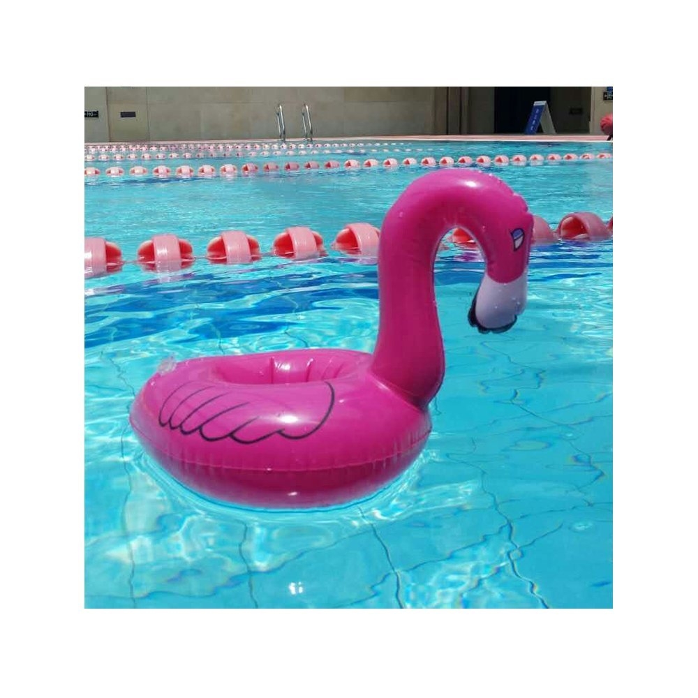 (4er Set) Aufblasbarer Becherhalter Getränkekühler - Flamingo