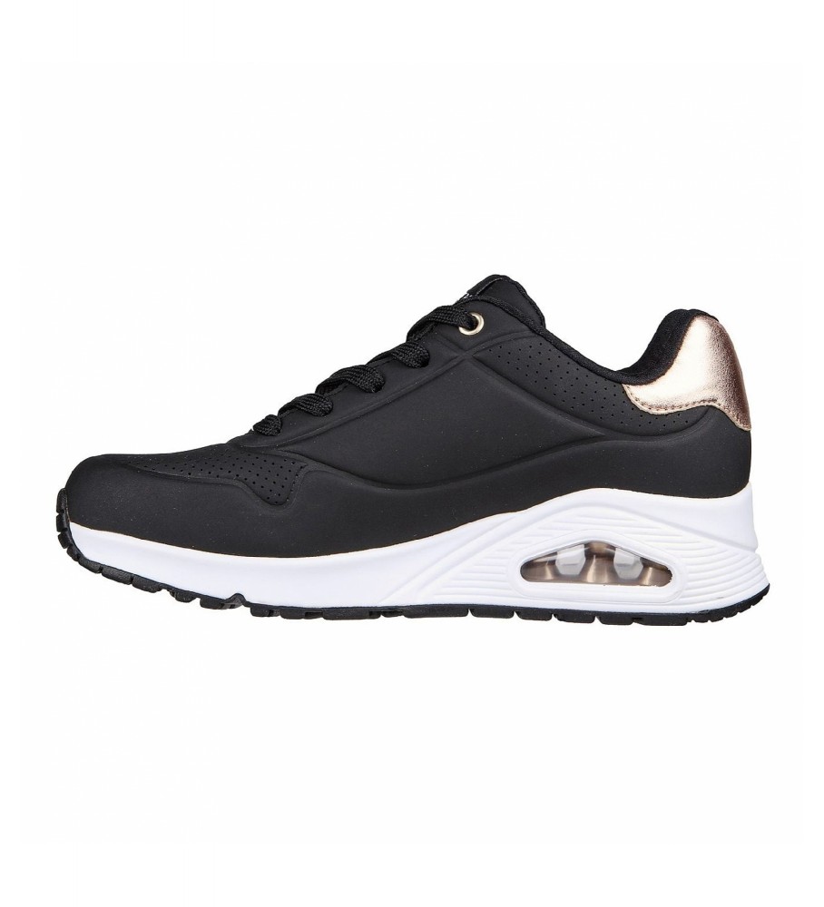 Tênis Skechers UNO, preto e branco