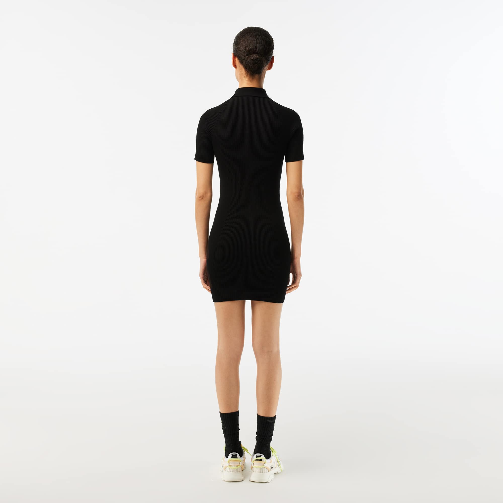 Robe polo femme Lacoste en maille Robes & Jupes - Noir - Lacoste - Femme