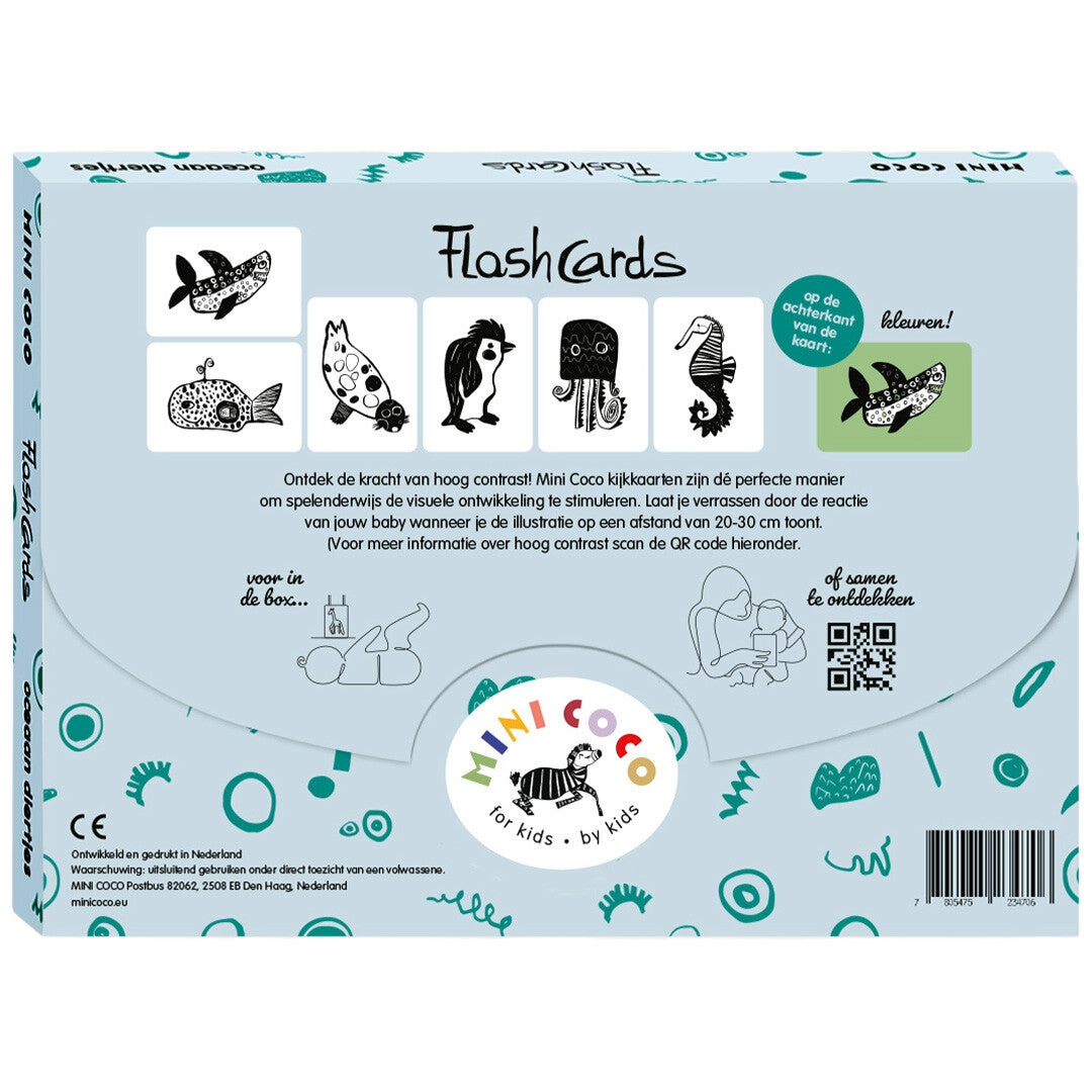 Mini coco kijkkaarten oceaan - 6st