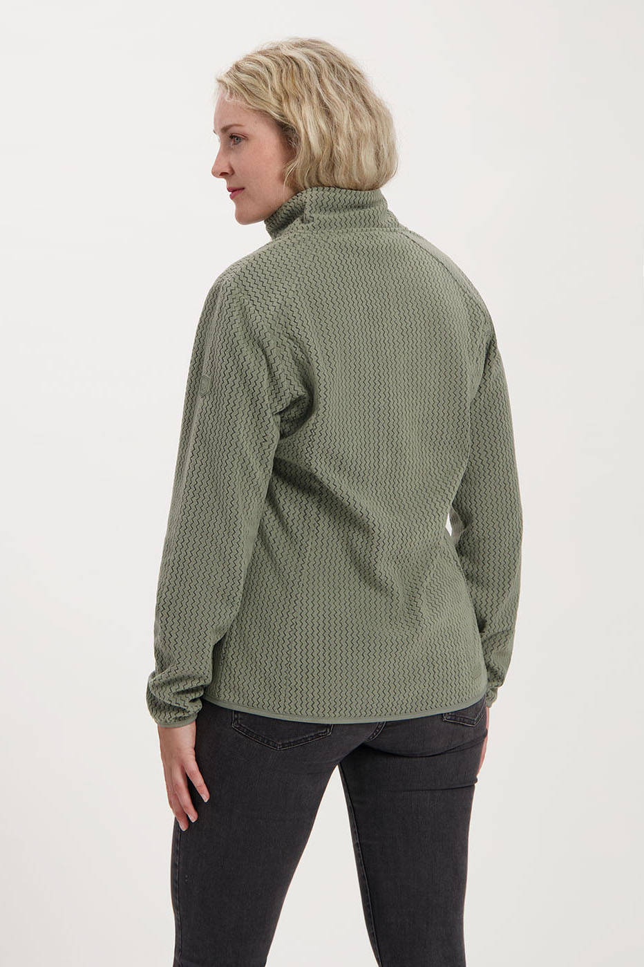 Kjelvik fleece vest Reva groen