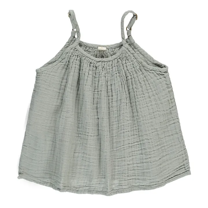 Numero 74 Top Coton Bio Mia | Gris clair