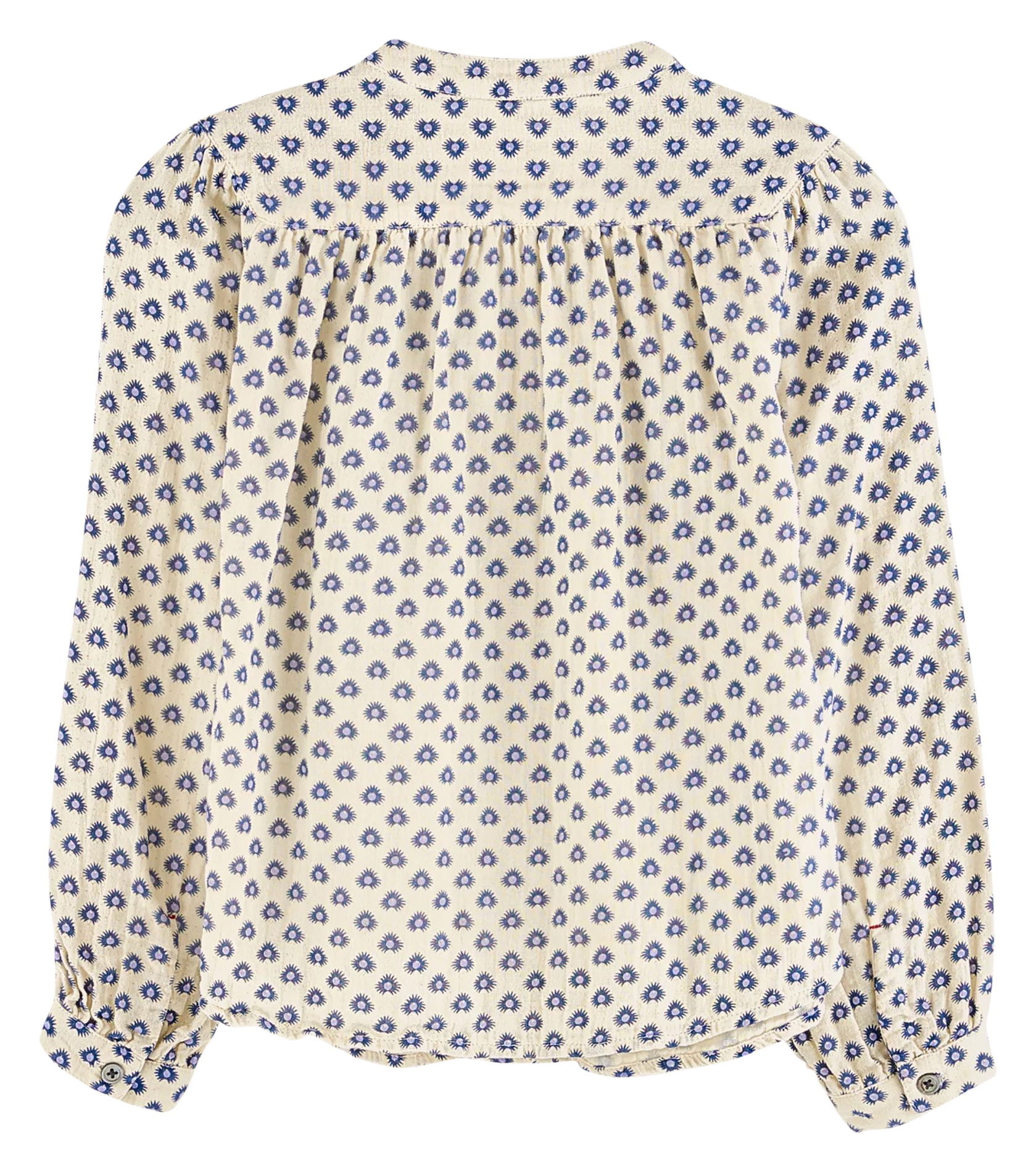 HOPSA - Blouse imprimée en coton | Bleu