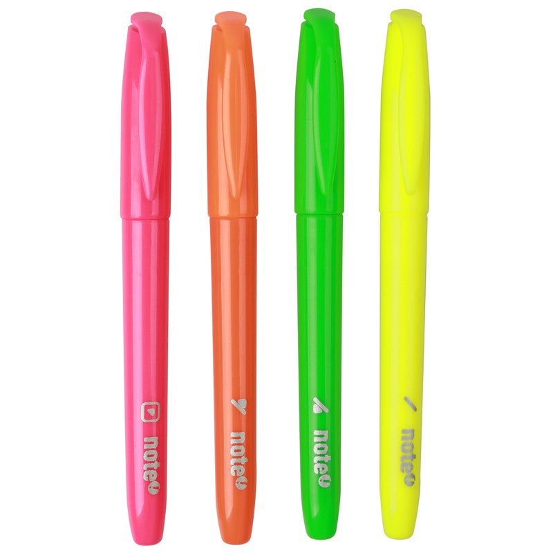 Marcadores Fluorescentes Finos 4 unidades Note!