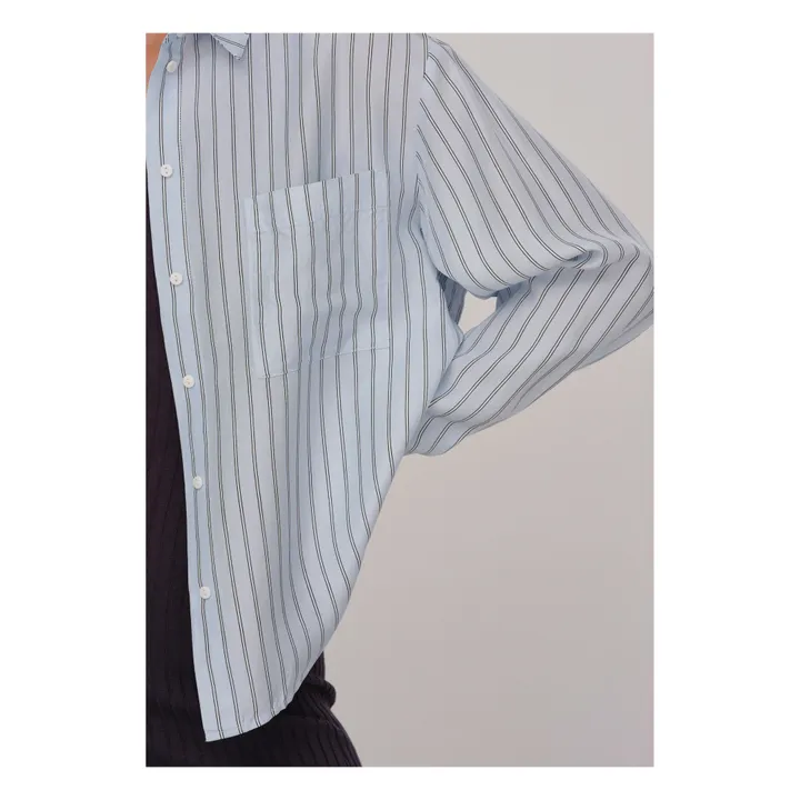 HERSKIND Chemise River Soie | Bleu Clair