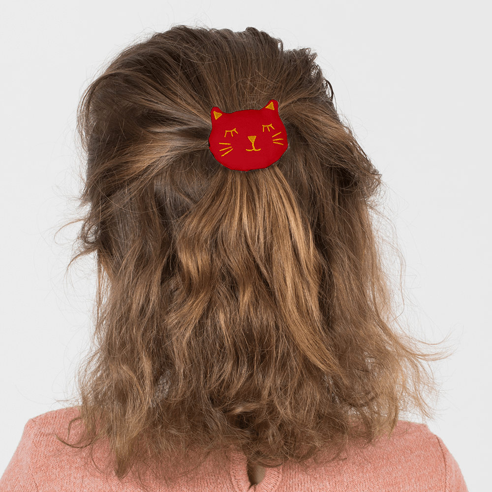 Barrette Miaou Rouge Tangerine