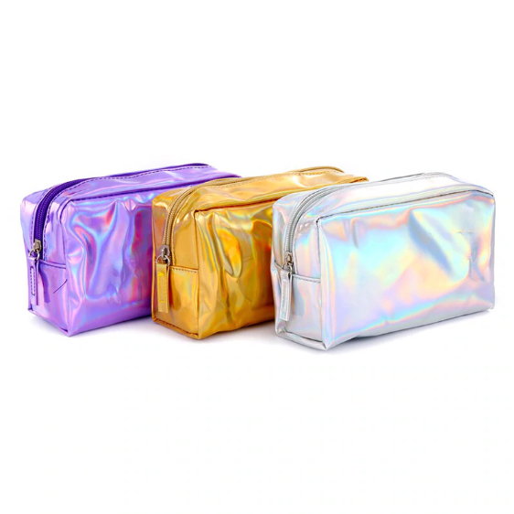 Kosmetik Necessaire Make Up Tasche Organizer Bag mit Reissverschluss - Lila