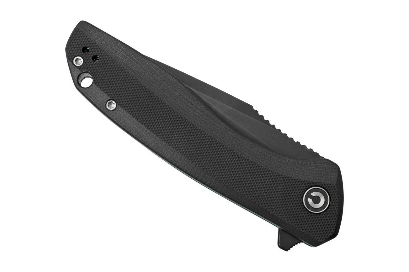 Civivi Baklash C801H Blackwashed, Black G10 zakmes