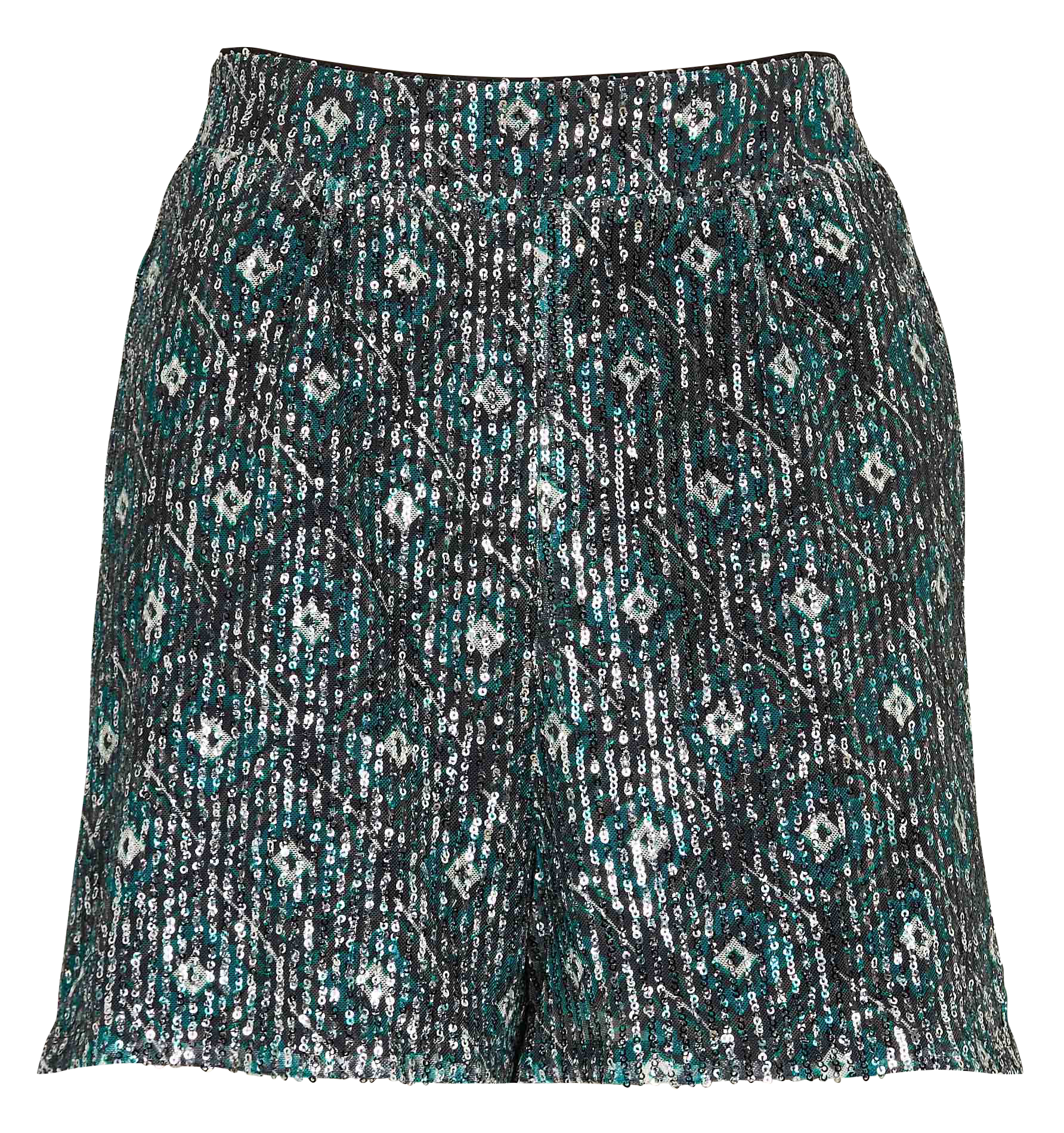 Short à sequins | Noir