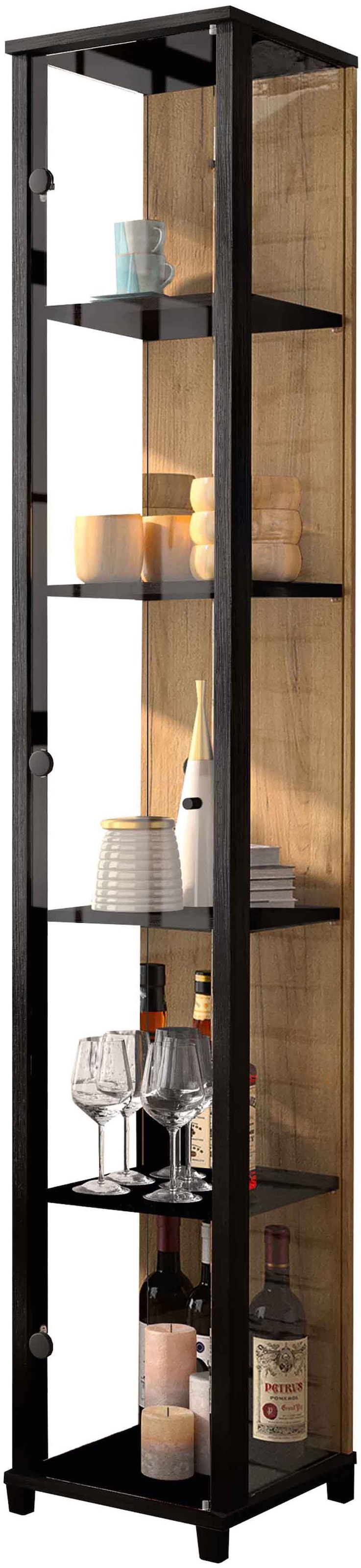 fif möbel Vitrine »OPTIMA« Standvitrine, Vitrinenschrank, Glasvitrine, Sammlervitrine