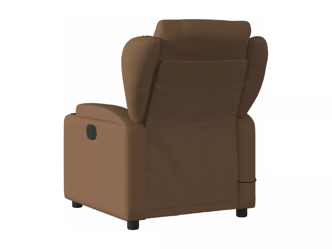 Fauteuil massant inclinable Marron Tissu