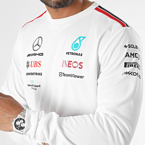 Tee Shirt Manches Longues AMG Mercedes 701223423 Blanc