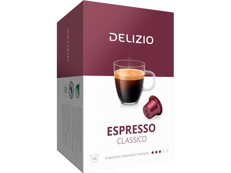 Delizio Kaffeekapseln Espresso Classico 2 x 48 Stück Kunststoffkapseln für das Delizio-System