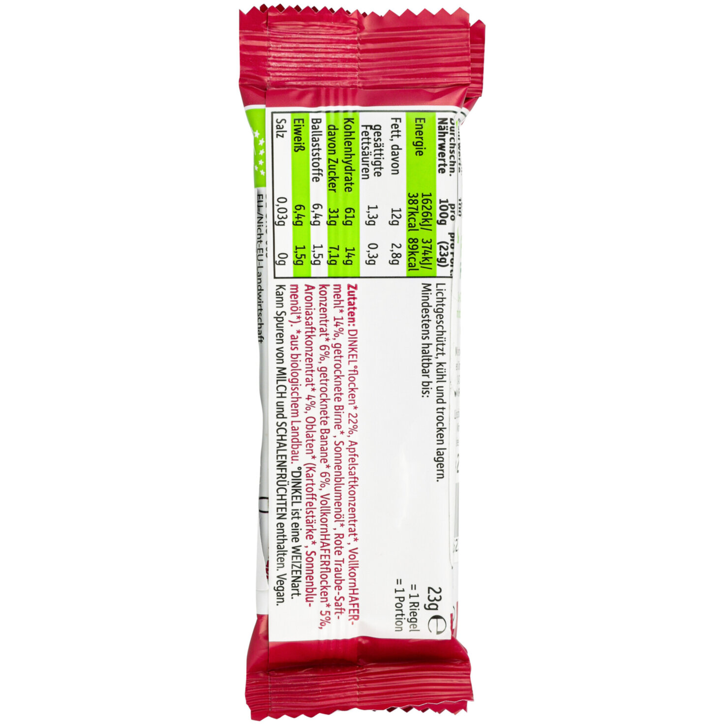 Freche Freunde Riegel Banane, Rote Traube & Aronia 3+ Jahre