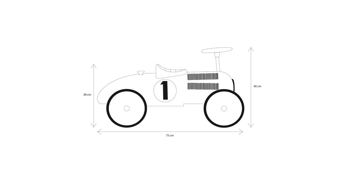 Retro RollerLoopauto Little Dutch