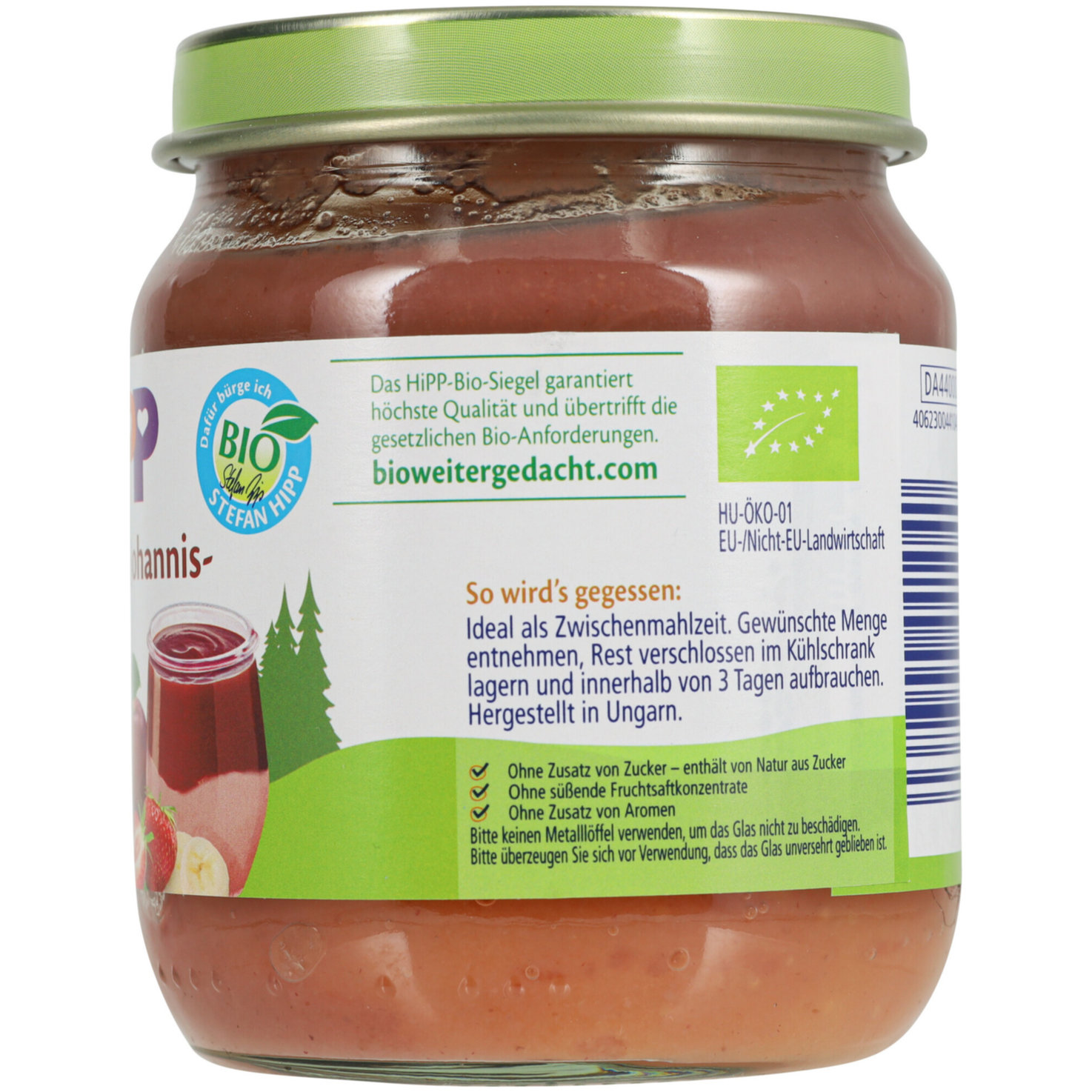 Hipp Apfel Erdbee & Johannisbeere Griess +10 Monate