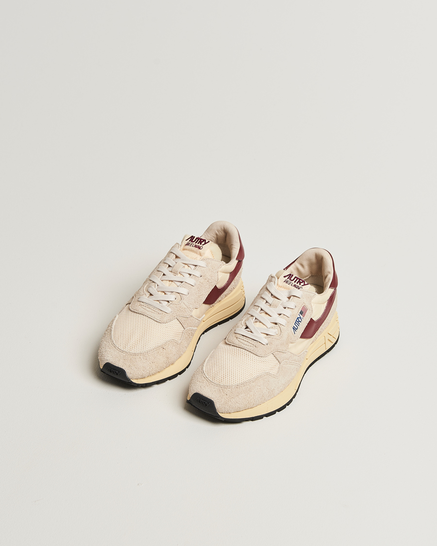 Autry Reelwind Running Sneaker Ecru/Wine
