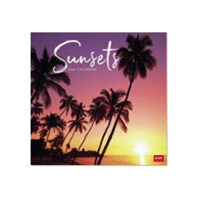 Legami - Calendrier mensuel 2024 - 30 x 29 cm - couchers de soleil