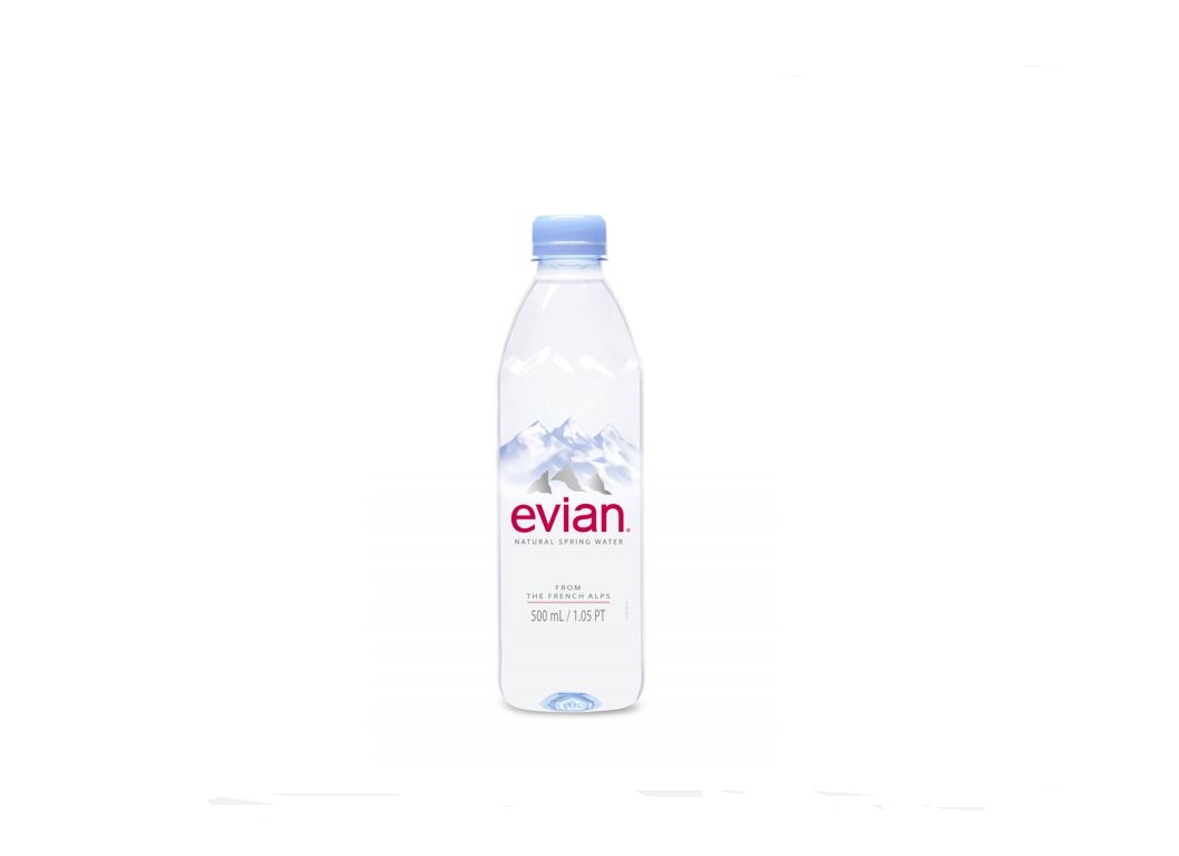 ÁGUA EVIAN MINERAL NATURAL PET 6X0.5L