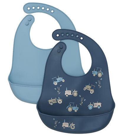CeLaVi Lätzchen - 2er-Pack - Silikon - Blue Himmel